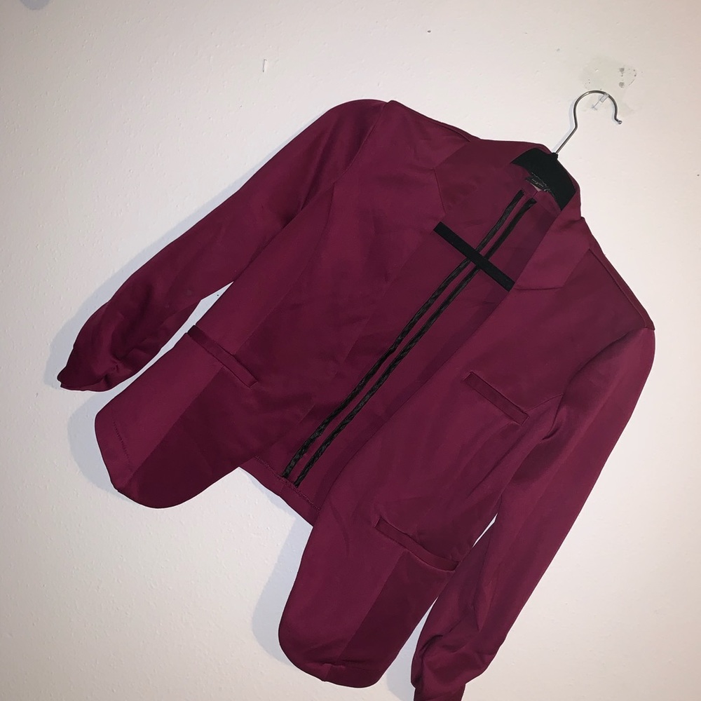 fuschia color blazer